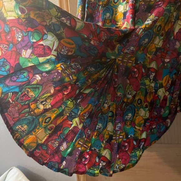 UNIQUE 80's Anne Pinkerton Size M - ALIENS UFO Tunic - Pleated Tail - RETRO - Picture 4 of 5